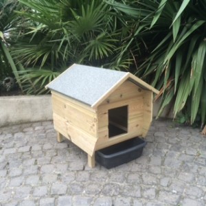 Outdoor lodge style litter house